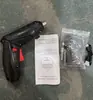 Conjunto de Chave de Fenda Elétrica Brocas para Chave de Fenda Doméstica Multifuncional Recarregável Pequena Furadeira Manual com Rotação para Frente e para Trás Chave de Fenda Elétrica