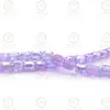 Cubo de Cuentas Facetadas de Vidrio de Cristal Cilíndrico de Agujero Recto Transparente de Colores K9 de 8 mm Accesorios para Joyería Semi-terminados