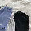 2026 Shorts de Dormir para Casa de Verano para Mujer, Cintura Alta, Adelgazantes, Línea A, Pierna Ancha, Shorts Deportivos Patchwork de Estilo Americano a la Moda para Uso al Aire Libre