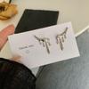 Aretes de Perlas con Aguja de Plata 925 2021 Nuevos Gotas de Lava Irregulares Modernos para Mujer Ins Aretes Simples Estilo Frío