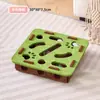 Juguete para Gatos de Fieltro Auto-Entretenimiento Alivio del Aburrimiento Gatito Mascota Gato Laberinto Educativo Agujeros Caja de Fieltro Juguete para Provocar Gatos