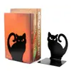 Suporte de Livros de Mesa Desenho Animado Suporte de Livros para Escritório Estudante Criativo Fofo Suporte de Livros Gato Suporte de Livros de Metal para Mesa
