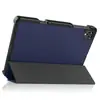 Capa protetora tipo flip de três dobras, cor sólida, adequada para a capa protetora do tablet Saver Y700