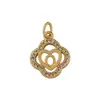Distrito Lu Europeo y Americano Transfronterizo Retro Circonita Hexágono 26 Letras Inglesas Colgante Luz Lujo Versátil Accesorios de Collar