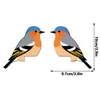 Mz1051-1080 Pegatinas de Esquina de Pájaros y Palomas de Madera Transfronterizas para Puertas y Ventanas del Hogar, Pegatinas de Pared Decorativas de Animales