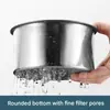Cesta Colgante para Desagüe de Fregadero de Acero Inoxidable, Colador de Fregadero de Cocina, Cesta Filtro para Desechos de Comida para Lavado de Frutas y Verduras