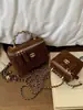 Bolso Cruzado para Mujer Nuevo 2026 con Acabado Mate, Bolso de Hombro Cruzado, Bolso Pequeño Tipo Caja con Cadena Estilo Chanel para Mujer
