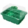 Bandeja para Plántulas de 12 Cavidades, Altura Ajustable, Transpirable, Conserva el Calor, Práctica, Jardinería, Siembra, Herramienta Retentora de Humedad, con Agujeros, para Cultivo