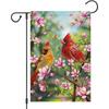 Venta Caliente Transfronteriza Verano Primavera Bandera de Jardín Pascua Lino Estampado Estacional Patio Exterior Bandera Decorativa
