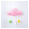 Colgante de nube, joyería de fieltro con forma de gota de lluvia, decoración para jardín de infantes, accesorios para carpas navideñas con flores.