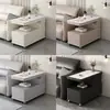 Mesa lateral de sofá, mesinha de centro pequena móvel, mesa lateral pequena multifuncional para sala de estar, carrinho pequeno minimalista italiano