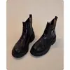Botines mujer temperamento retro estilo británico Botas Martin con forro de felpa otoño e invierno Botines Chelsea 2026 nuevo estilo versátiles suela gruesa