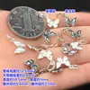Plata de ley s925 Colgante de Mariposa Retro seiko Pulsera de Cuerda Trenzada a Mano Collar Accesorios DIY Hechos a Mano