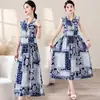 Vestido Elegante de Corte Justo para Mulheres, Novo Estilo Verão 2026, Tamanho Petite, Algodão Artificial, Emagrecedor, Elegante Vestido de Meio Comprimento de Seda de Algodão