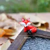 Enfeites de Novo Estilo, Enfeites Criativos para Casa, Enfeites de Raposa de Desenho Animado, Enfeites de Artesanato em Vidro, Decorações para Mesa de Escritório