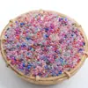 Microesferas transparentes não porosas de 0,6-0,8 mm para nail art, decorações de bolhas, partículas em tamanho real, kit de material DIY de amora, caviar
