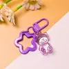 Llavero de oso estrella de cinco puntas ins, colgante de oreja colorido de estrella acrílica, decoración de bolso, accesorios de cuentas al por mayor