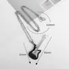Joias OPK moda personalizada hip hop europeu e americano pingente de guitarra de aço inoxidável colar clássico de rua moderno de aço titânio masculino