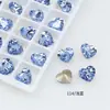 Cristal Dongzhou Geométrico Coração Gordo 6*5,3 Corações para Nail Art Strass Feito à Mão Coração de Diamante Artificial 4815 Decorações DIY para Nail Art