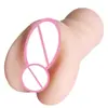 Bestseller transfronterizo: Masturbador masculino de canal dual, réplica de vagina y glúteos, juguete sexual para adultos