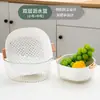 2025 Nuevo Cesta de Drenaje para Fregadero Plato de Frutas Sala de Estar Filtro Doméstico Cesta para Verduras Mesa de Café Artefacto para Limpiar Arroz Doble Capa