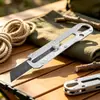 Cuchillo de arte multifuncional de acero inoxidable explosivo, cuchillo para papel tapiz grueso y pesado, cortador de papel, cuchillo para abrir cajas, herramienta afilada y duradera.
