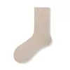 Calcetines de lana para mujer, alta elasticidad, sin costuras, antibacterianos, cálidos, térmicos, retienen el calor en invierno, absorben el sudor, calcetines de media pantorrilla