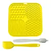 Amazon Nuevo Cojín de Lamer para Mascotas 4 en 1 Comida para Perros Anti-asfixia Plato de Comida Lenta Cojín de Silicona para Lamer Perros