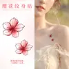 Pegatinas de Tatuaje de Flor de Cerezo Rosa para Mujeres, Impermeables y de Larga Duración, Clavícula, Muñeca, Brazo, Estilo Ins de Flores, Pequeña Fresca, Imagen Pequeña, Elegantes
