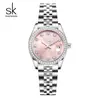 Relógio Sk Feminino À Prova D'água Zircônia Elegante Relógio de Quartzo Nicho Acessível Luxo Relógio Feminino Estudante Relógio Feminino de Ponta