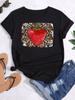 2025 Nueva Exportación Camisetas de Manga Corta Tops Cuello Redondo Estampado de Patrón de Frutas Mangas Cortas