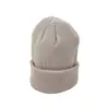 Gorro de Punto para Hombre, Estilo Urbano de Moda, Versión Coreana, Color Sólido, Versátil para Hombres y Mujeres, Moda de Invierno, Cálido Sombrero de Lana Protector de Orejas, Personalizable
