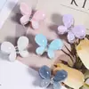 Mariposa Pequeña Brillante Tridimensional con Goteo de Aceite Agujero Recto Cuentas Sueltas DIY Cadena para Teléfono Móvil Llavero Cadena para Bolso Accesorios de Joyería