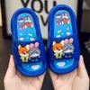 Chinelos de Verão para Crianças de 2-9 Anos Estilo Dopamina Unissex Desenho Animado Interno Externo Pequeno Médio Antiderrapante Meninos Bebê Chinelos