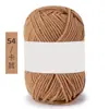 Hilo de Algodón Coreano de Leche de 4 Hebras, Lana Media, Bola de Hilo de Grosor Medio para Muñecas Hechas a Mano, Hilo para Crochet, Bola de Hilo Tejida a Mano