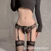 Lencería Sexy Dirty Rabbit, Tentación Sexy, Tanga de Encaje y Perlas Apasionada, Corte Abierto, Liguero No-Quitar, Estilo Japonés