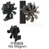 Produto Novo de Inverno Transfronteiriço: Ventilador de Lareira com 8 Pás, Uso Duplo, Ventiladores de Energia Térmica 0,05kg, Braçadeira Não Magnética, Circulação de Calor em Alta Temperatura