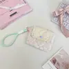 6452 Porta-Cartões Acolchoado Estilo Ins com Estrela e Fecho de Botão para Meninas Levarem por Aí, Bolsa Pequena para Guardar Câmera CCD e Fones de Ouvido