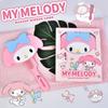 Comercio Exterior Transfronterizo Sanrio Espejo Peine Dos en Uno Espejo de Mano Kuromi Lindo Femenino Dormitorio Espejo de Maquillaje Conveniente