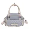 Bolsa de bolos de encaje con lunares estilo coreano para mujer, nuevo bolso de mano de nicho 2026, lindo bolso de hombro para el trabajo