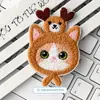 Pegatinas de Tela Bordadas de Gato de Dibujos Animados para Ropa, Pantalones y Suéteres, Parches Decorativos de Reparación, Calcomanías de Animales Lindos, Accesorios de Ropa