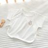 Ropa de medio cuerpo de manga corta para bebé recién nacido, top de verano de manga corta para bebé recién nacido, talla 52, fino, para bebé recién nacido de 0 a 3 meses, modal