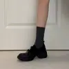 Zapatos Mary Jane de estilo retro, con suela gruesa y punta redonda para mujer, nueva colección de otoño 2026, con diseño de lazo, casuales y versátiles, adecuados para el uso diario y para ir al trabajo.