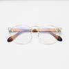 581012 Montura gruesa artística ovalada TR japonesa y coreana retro para hombre, montura de gafas para miopía con degradado para reparación de rostro liso, moda para mujer