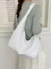 Bolso de lona estilo coreano minimalista de cielo estrellado para mujer, casual y versátil, bolsa de hombro tipo tote de gran capacidad para el día a día