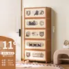 Zapatero Multicapa para Entrada de Casa con Puerta, Almacenamiento Integrado de Zapatero, Montado en Pared, Interior, Bonito Pasillo Habitación de Alquiler