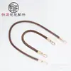 Accesorios para bolsos Hengjiang correa cruzada de un solo hombro cuerda de cuero de vaca redonda de 8 mm hebilla de metal correa de bolso correa de muñeca