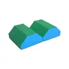 Conjunto Completo de Equipamentos Educacionais Macios para Jardim de Infância, Equipamentos de Treinamento de Aptidão Física Infantil, Auxílios de Ensino para Integração Sensorial, Caixa de Pular, Cavalo de Pular, Barra de Equilíbrio