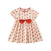 Conjunto Serie Flores para Niñas Qiuduomeng Pantalones de Verano Falda Linda para Niños Camiseta de Manga Corta para Bebé Chaleco