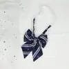 Flor Pluma Raíz Mango Largo Joker Escuela para Hjk Japonés Color Sólido Corbata de Moño Femenina Licencia Graduación Ropa Académica Rayado Estilo Campus